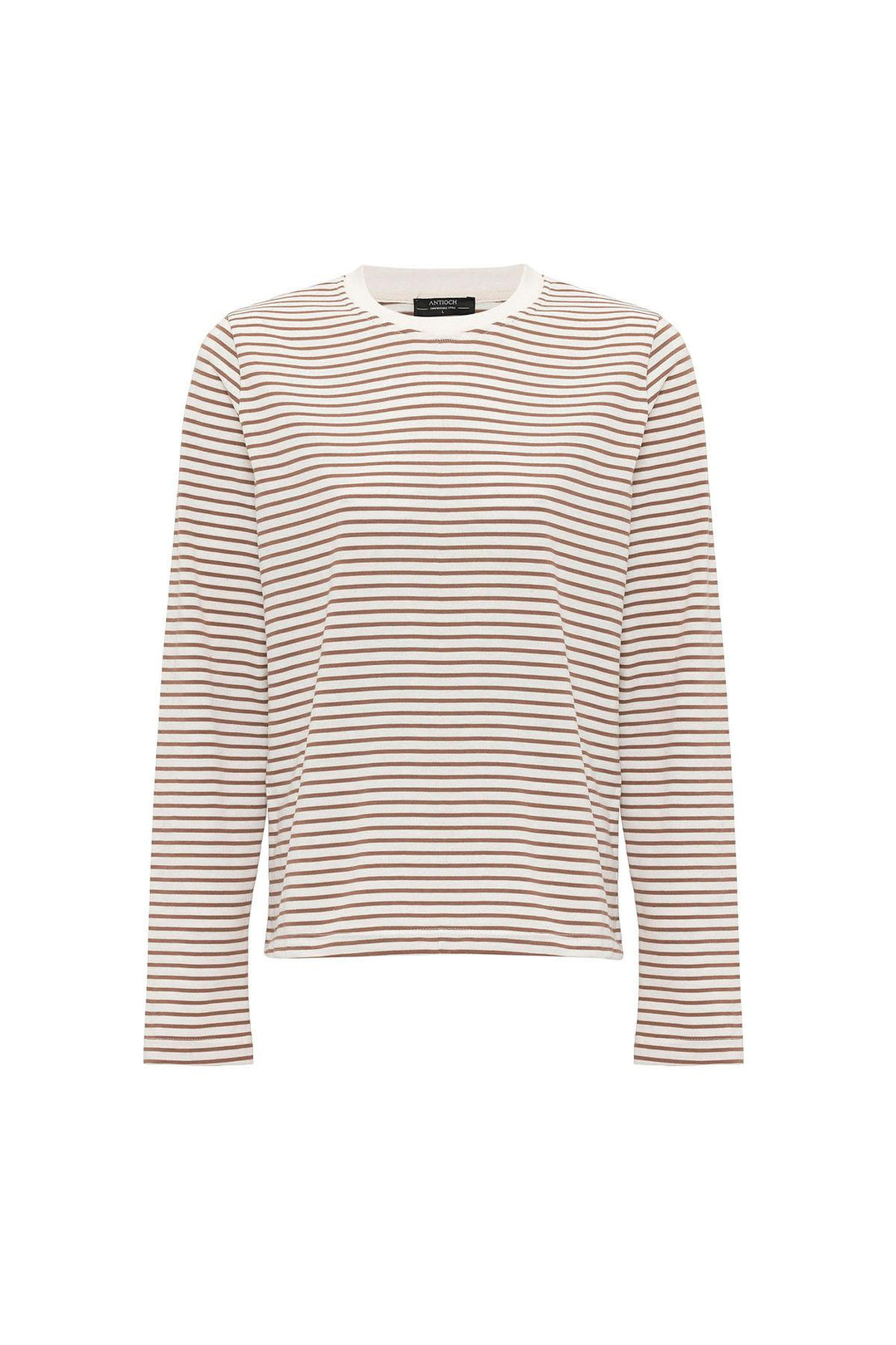 ANT Antioch Coffee Woman Striped Seasonal Sweater - Carcassonne