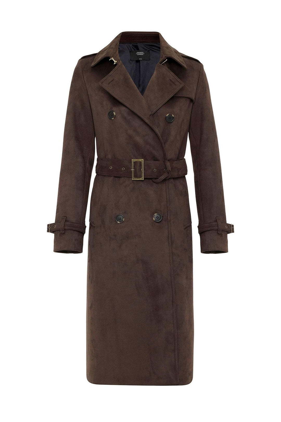 ANT Antioch Coffee Women's Belted Nubuck Trench Coat - Ibbenbüren