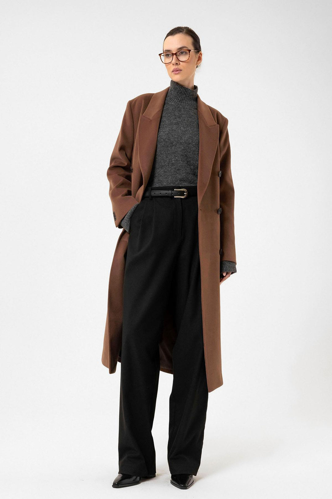 ANT Antioch Coffee Women's Wrap Long Coat - Union