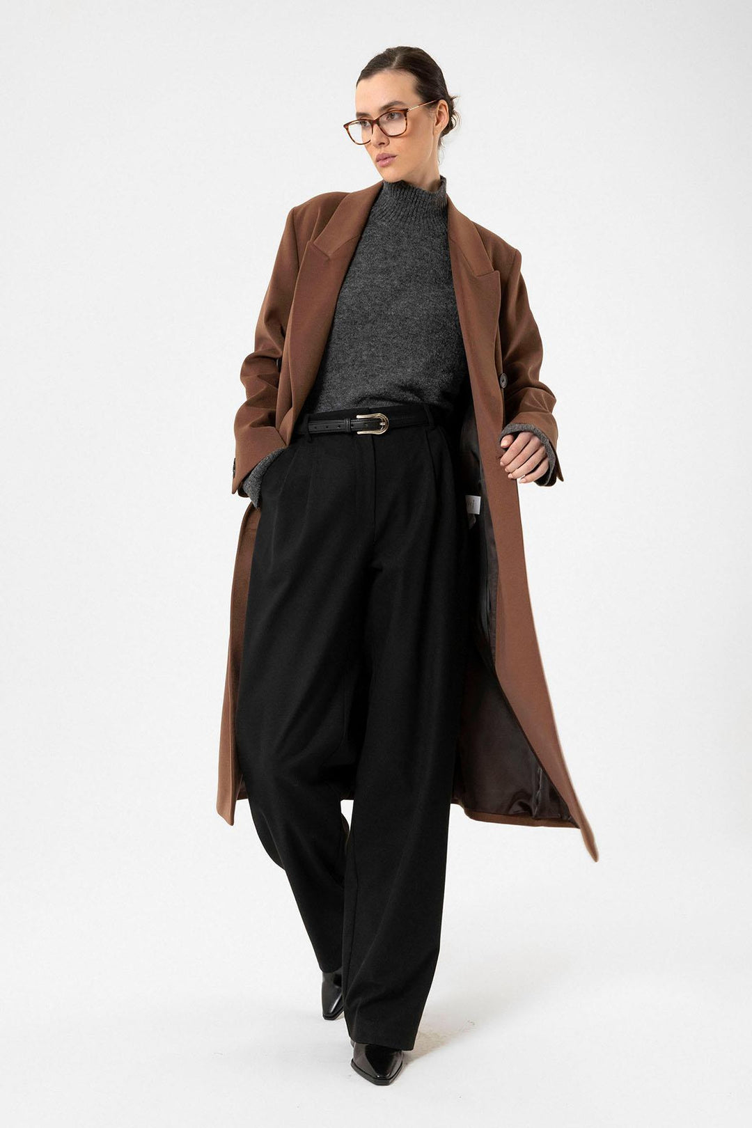 ANT Antioch Coffee Women's Wrap Long Coat - Union