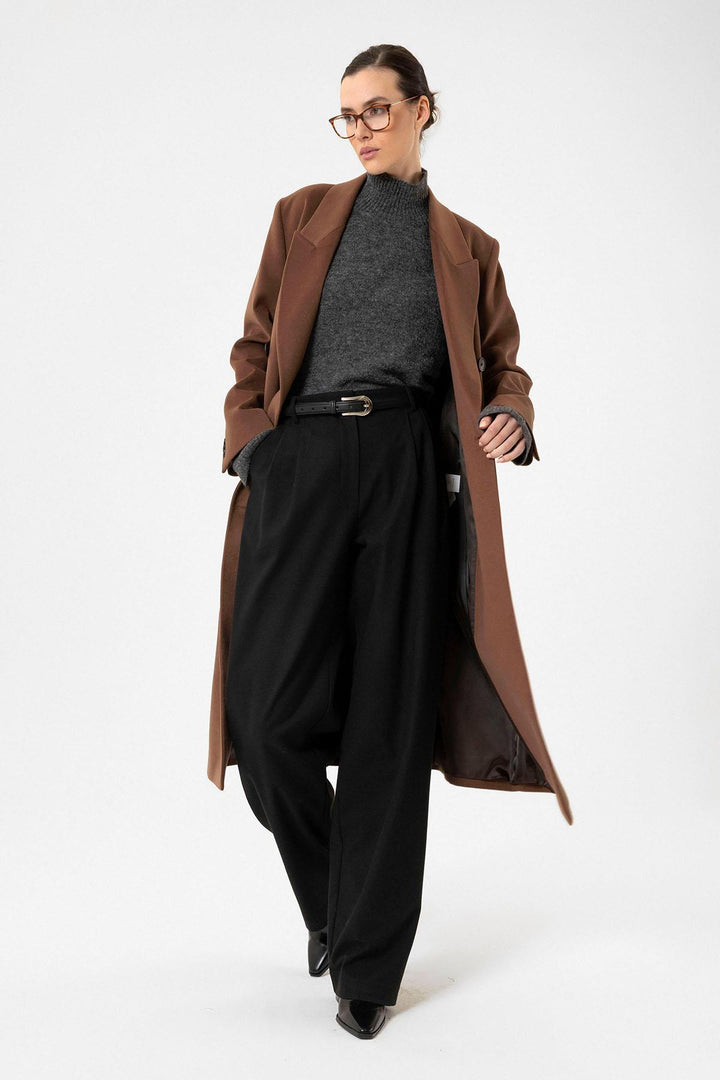 ANT Antioch Coffee Women's Wrap Long Coat - Union