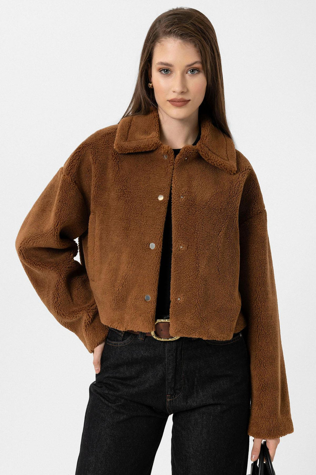 ANT Antioch Coffee Women's Soft Textured Coat - New Brunswick