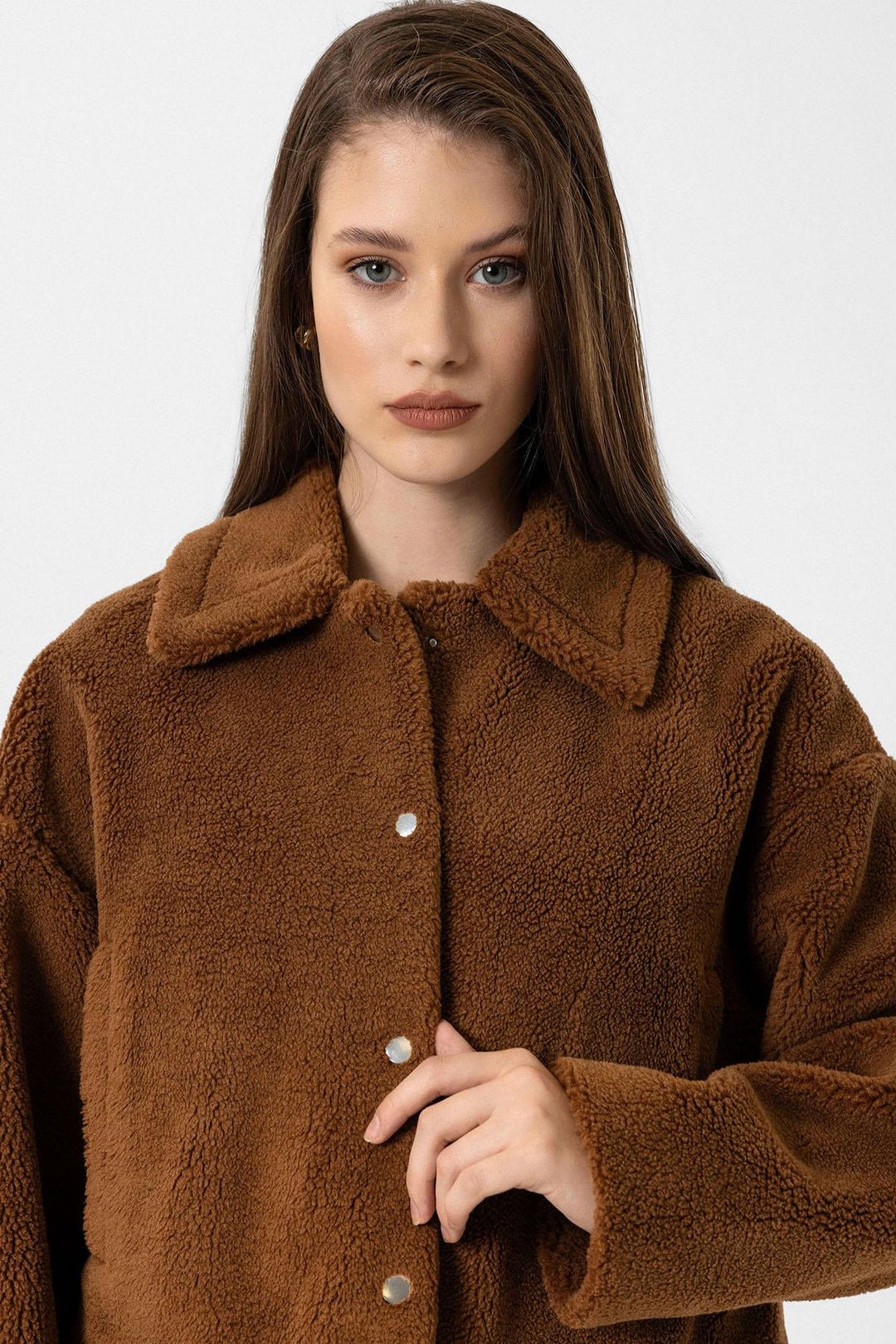 ANT Antioch Coffee Women's Soft Textured Coat - New Brunswick