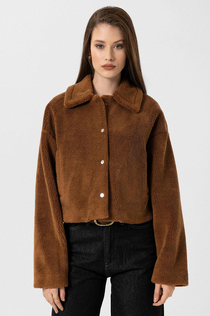 ANT Antioch Coffee Women's Soft Textured Coat - New Brunswick