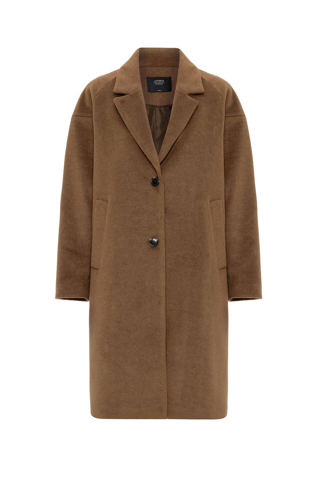 ANT Antioch Coffee Woman Wool Blend Textured Coat - Issaquah