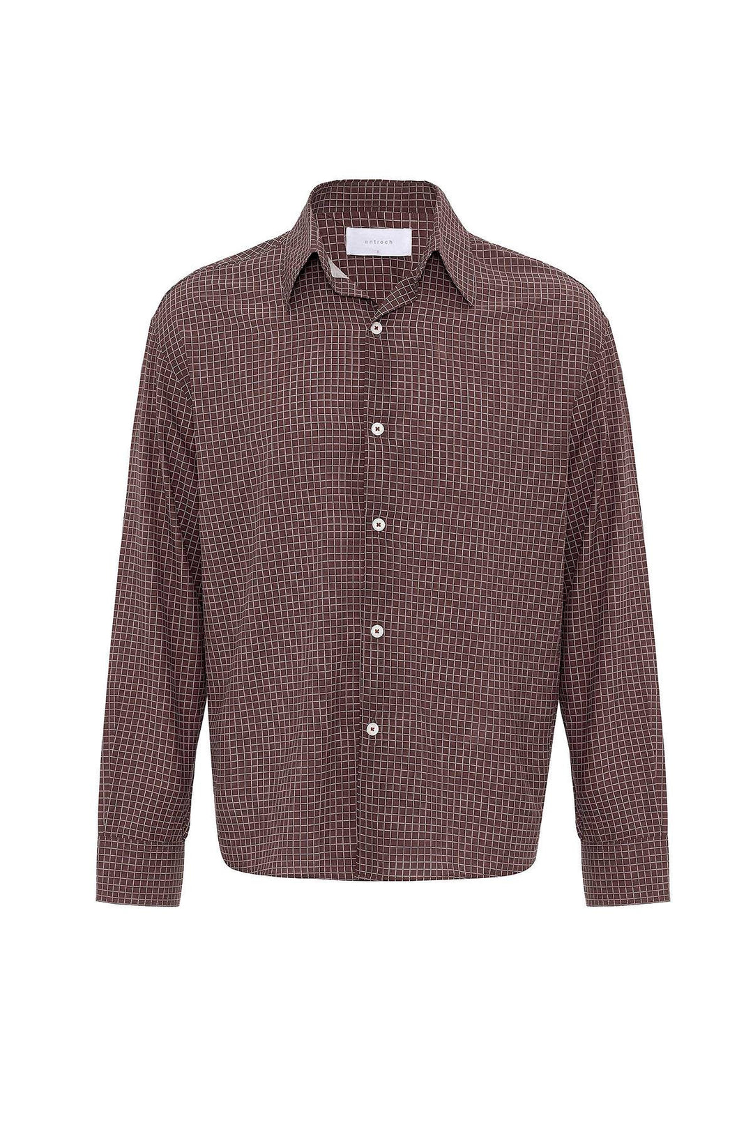 ANT Antioch Coffee Checkered Men's Relaxed Fit Shirt - Seattle