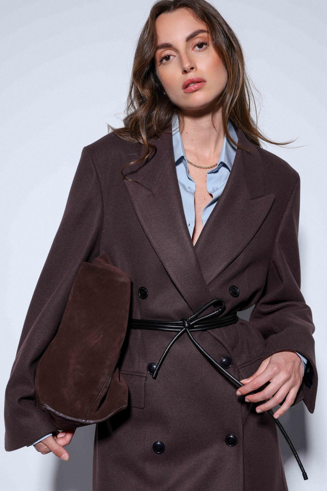 ANT Antioch Coffee Belted Wrap Women's Coat - Torrelavega