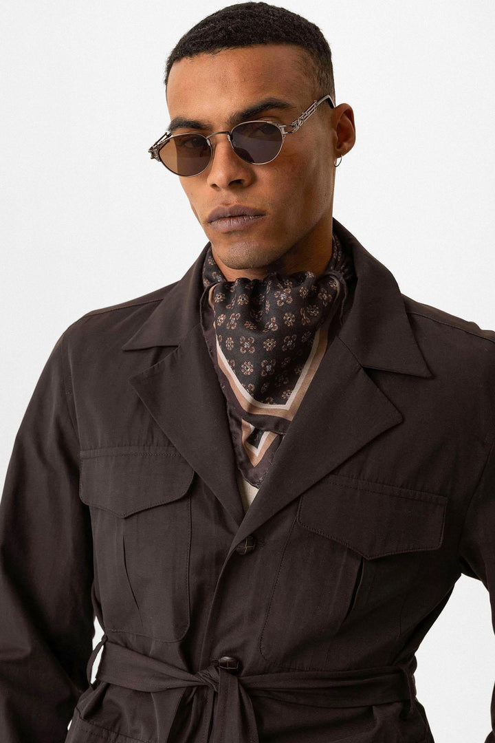ANT Belted Safari Men's Trench Coat - Carini