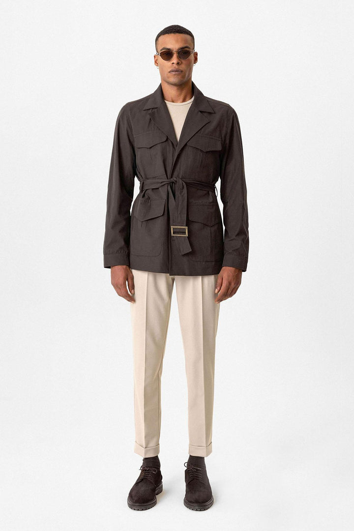 ANT Belted Safari Men's Trench Coat - Carini