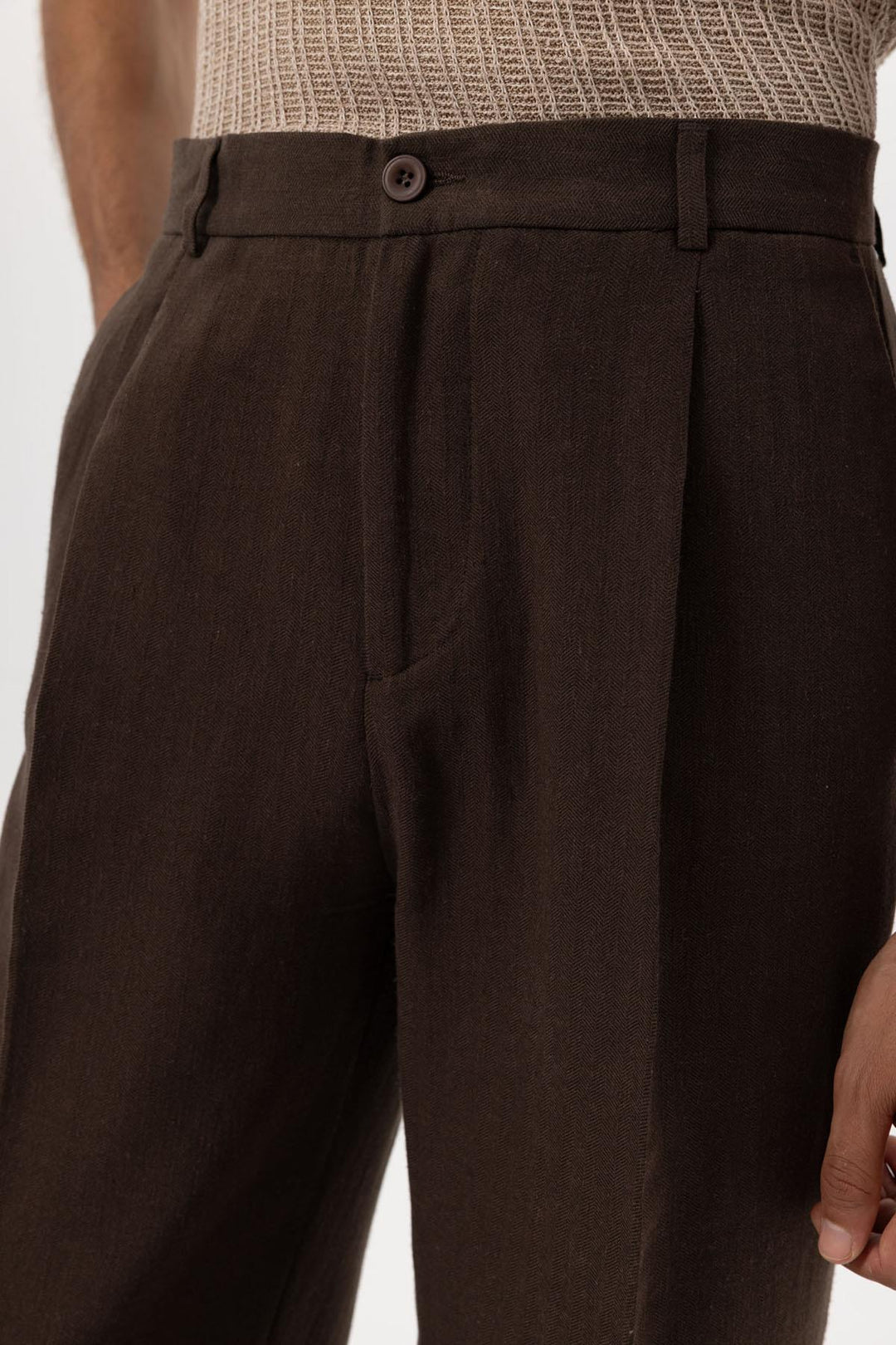 ANT Men's Linen Blend Baggy Pants - Buderim