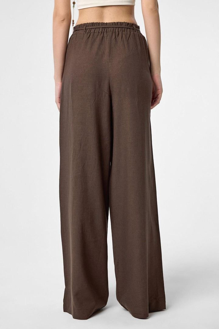 ANT Antioch Coffee Linen Blend Women's Pants - Bethesda