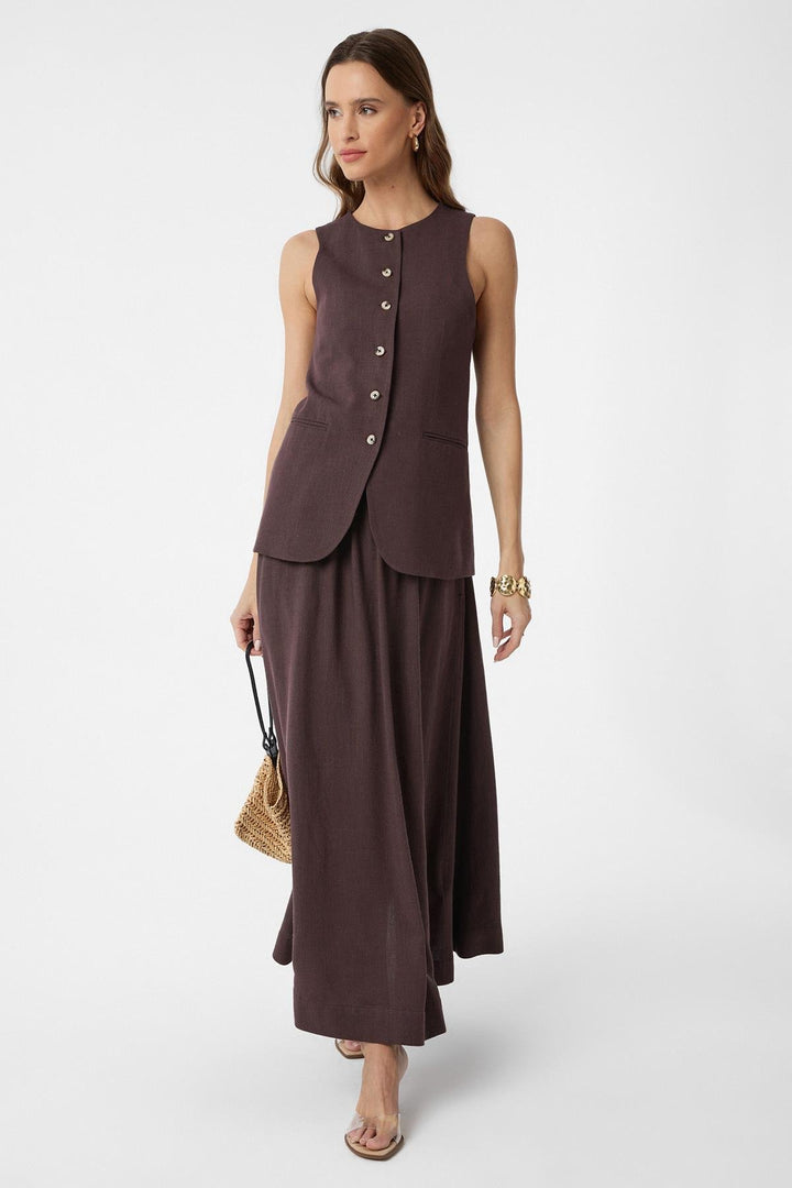 ANT Antioch Coffee Chain Mixed Women's Long Vest - Renton