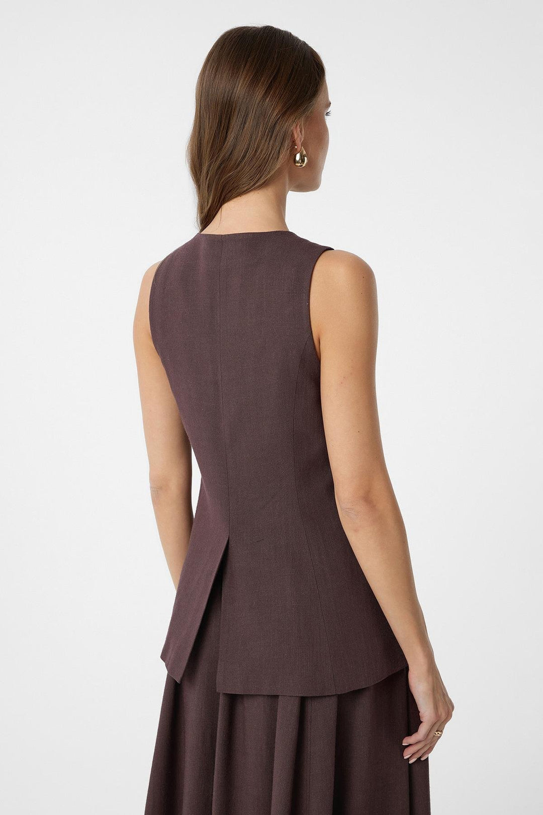 ANT Antioch Coffee Chain Mixed Women's Long Vest - Renton