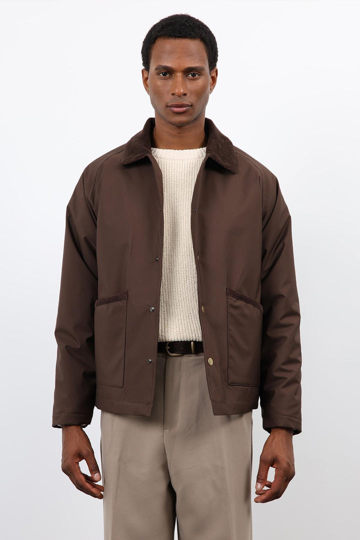 ANT Antioch Coffee Contrast Collar Men's Jacket - Dublin