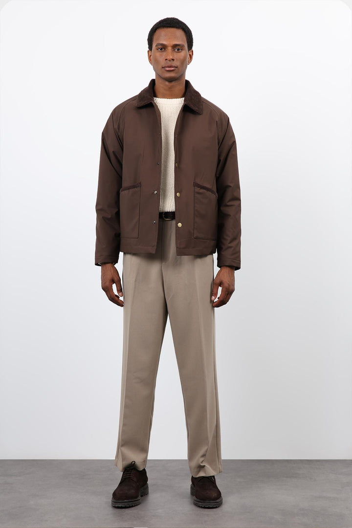 ANT Antioch Coffee Contrast Collar Men's Jacket - Dublin