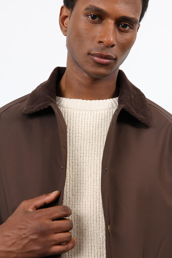 ANT Antioch Coffee Contrast Collar Men's Jacket - Dublin