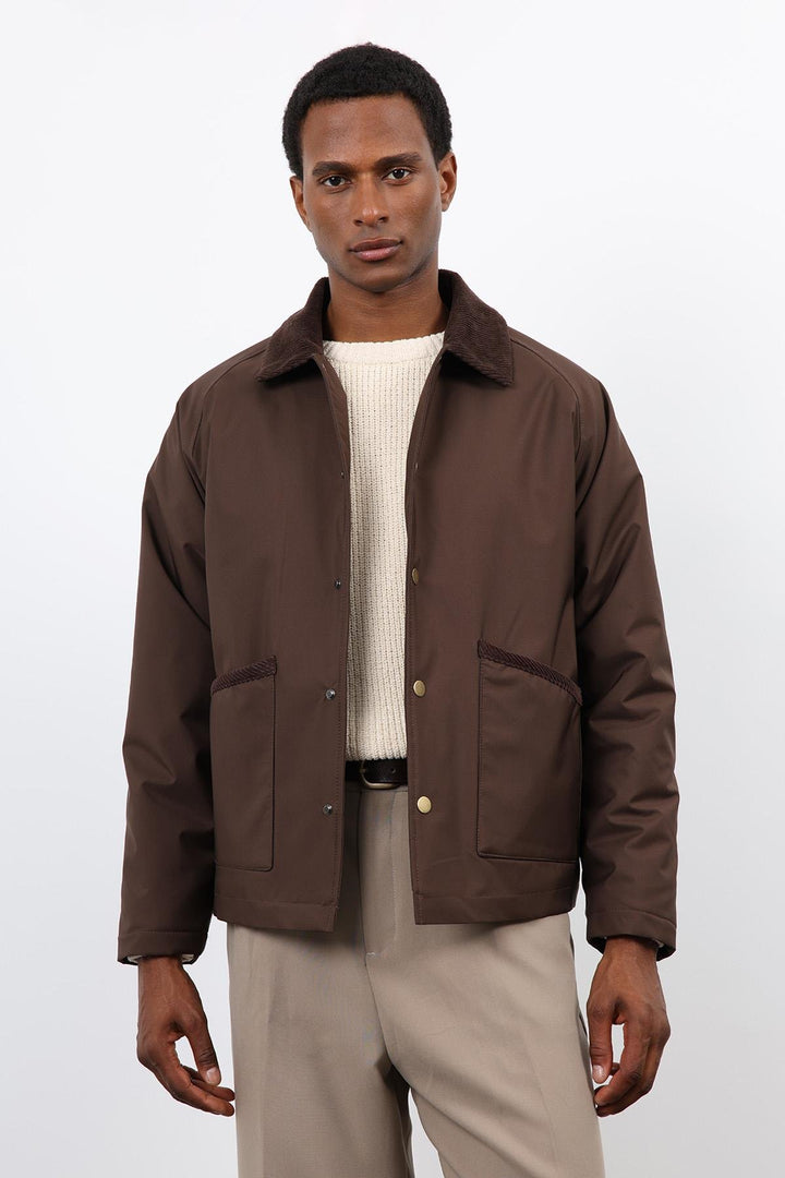 ANT Antioch Coffee Contrast Collar Men's Jacket - Dublin
