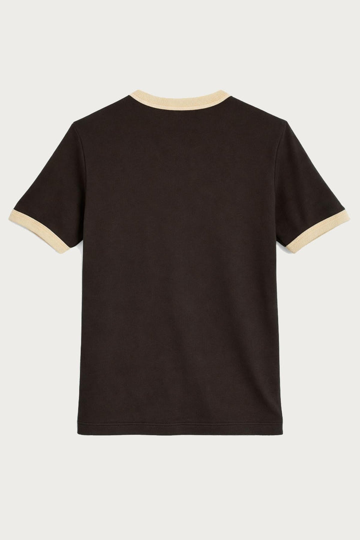 ANT Antioch Kahve Kontrast Yaka Erkek T-Shirt - Emmen