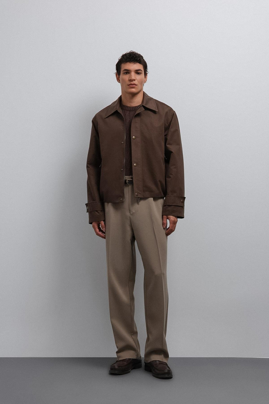 ANT Antioch Coffee Contrast Collar Technical Men's Coat - Dornbirn