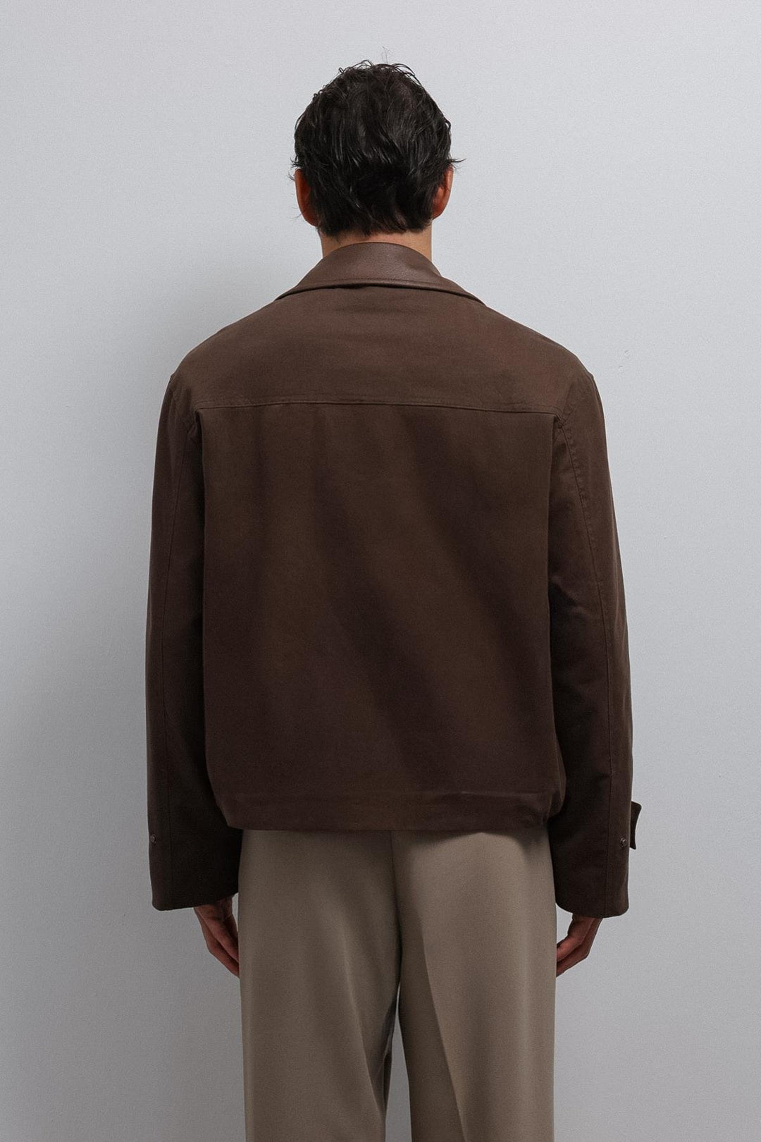 ANT Antioch Coffee Contrast Collar Technical Men's Coat - Dornbirn