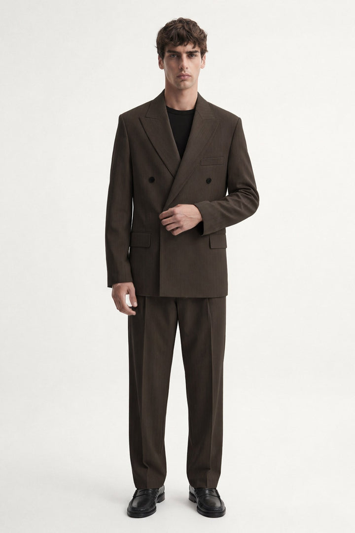 ANT Men's Double-Breasted Striped Suit - Redwood City