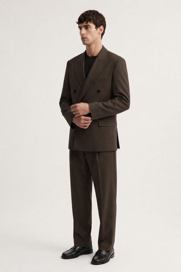 ANT Men's Double-Breasted Striped Suit - Redwood City