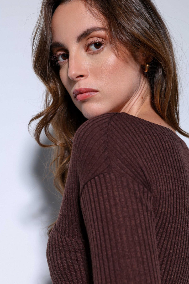 ANT Antioch Coffee Wrap Women's Blouse - Anderlecht