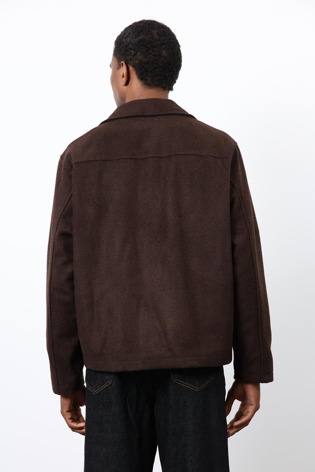 ANT Antioch Coffee Double-Breasted Short Men's Coat - Niederkassel