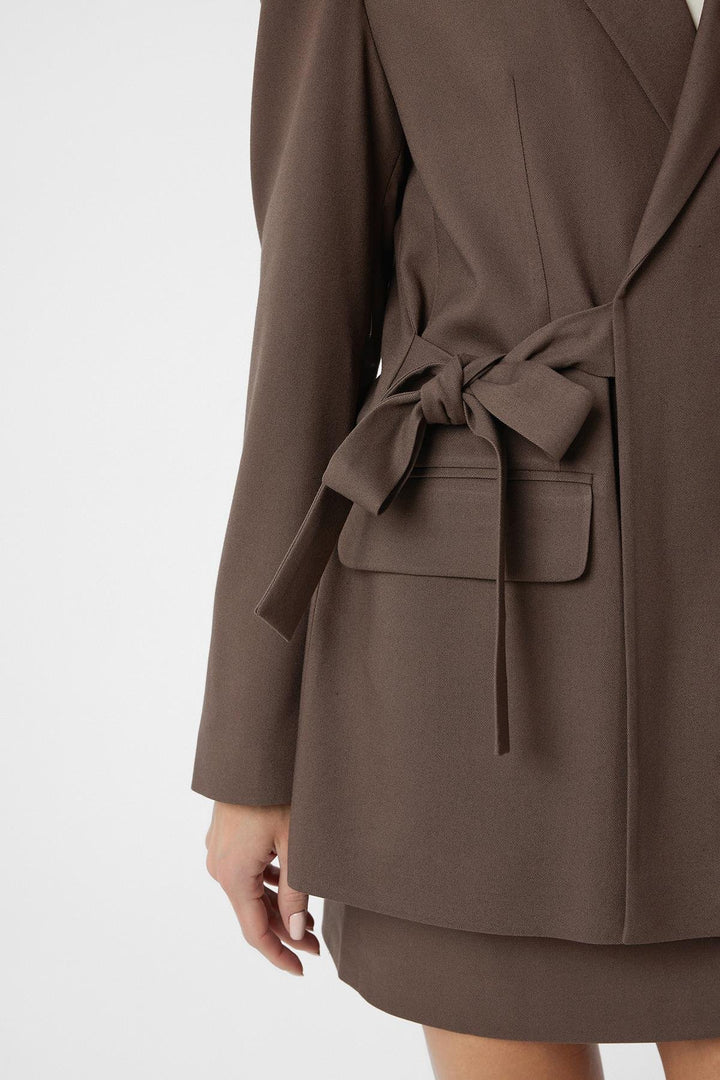 ANT Antioch Coffee Belted Women's Blazer - Acapulco de Juárez