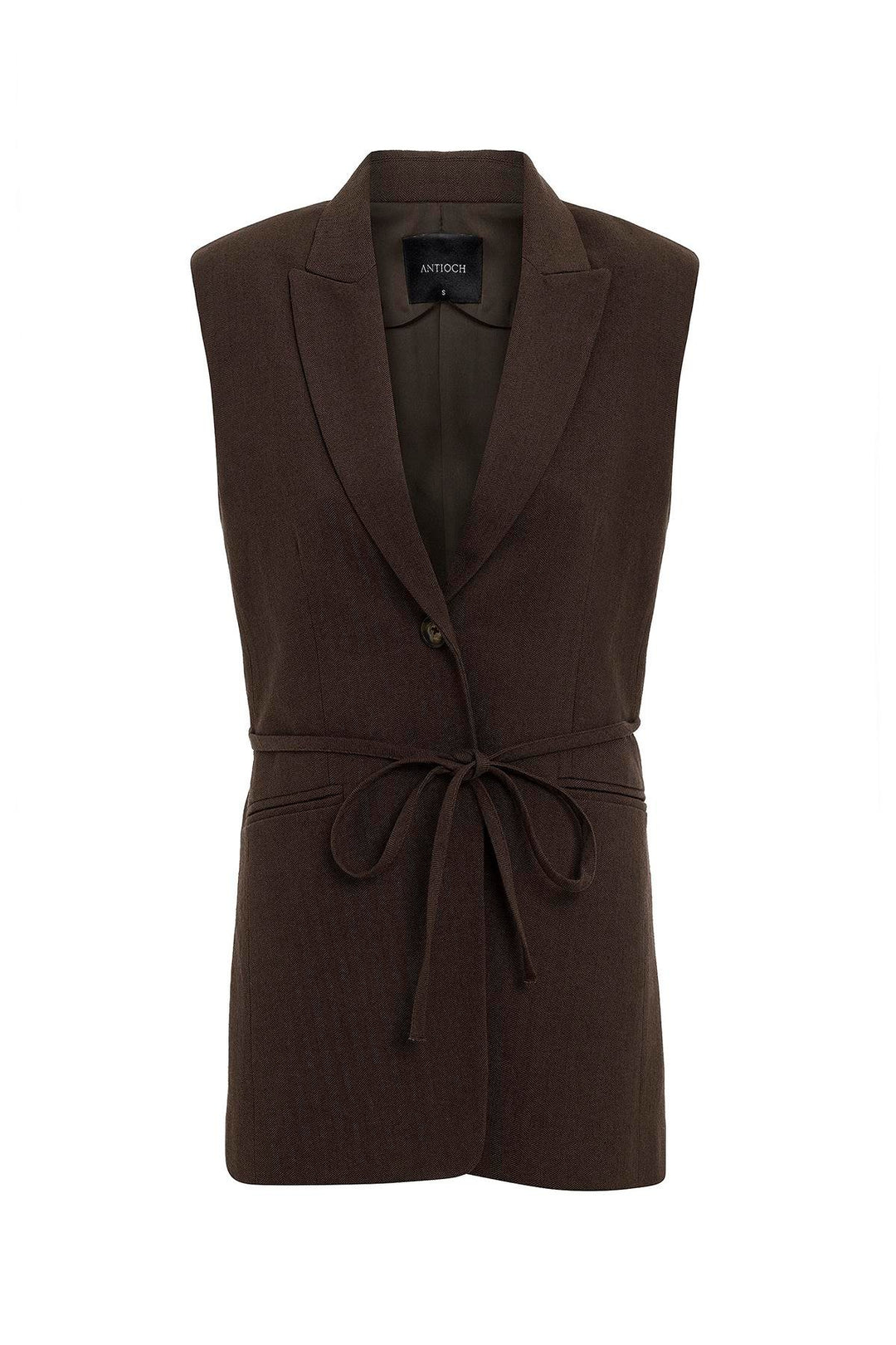 ANT Antioch Coffee Striped Women's Vest - Chimalhuacán