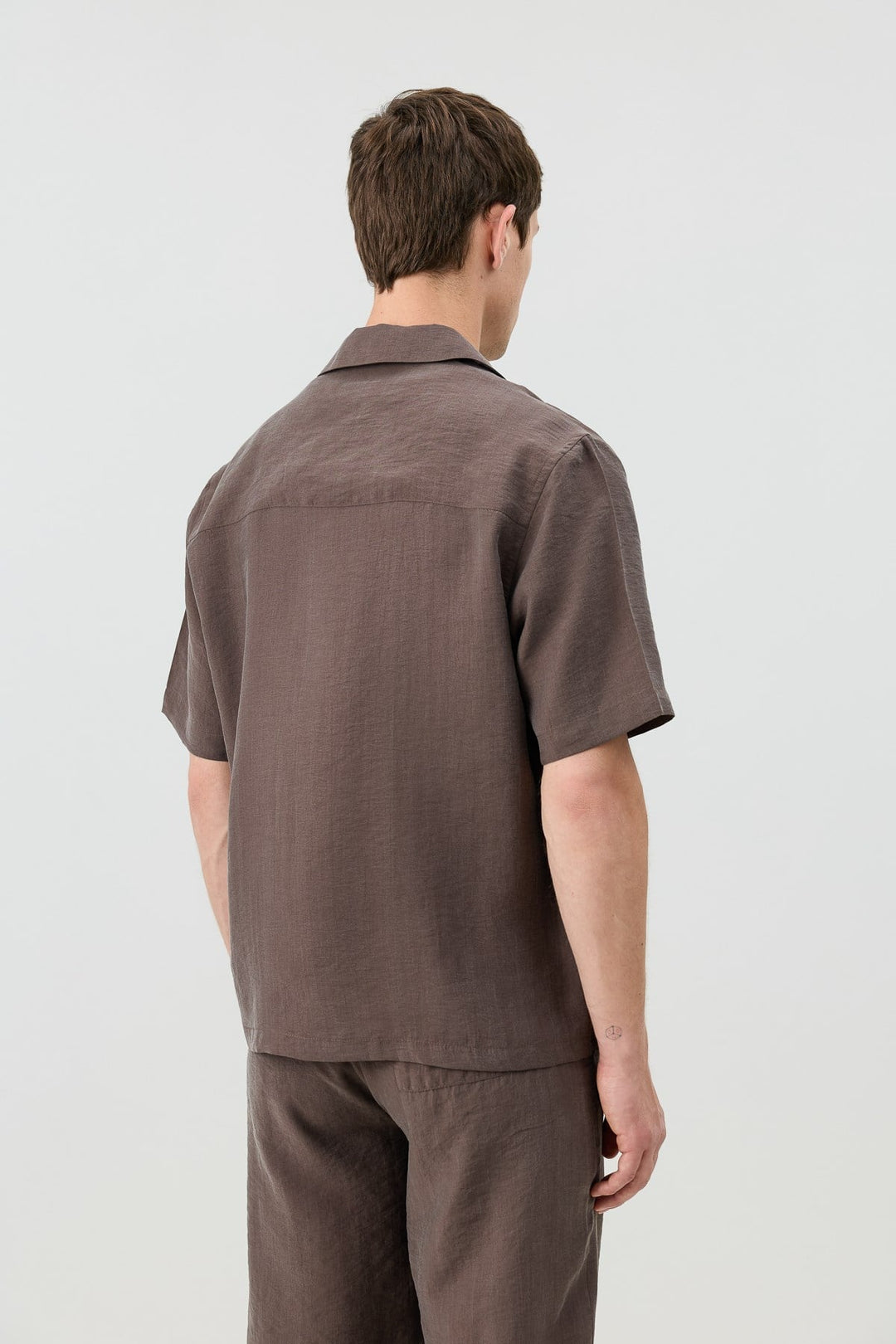 ANT Men's Shirt with Lyocell Blend and Hidden Buttons - Pharr
