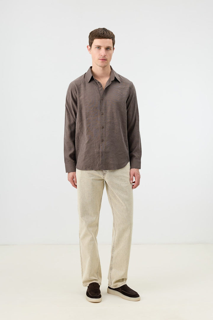 ANT Men's Patterned Shirt with Modal Blend - La Puente