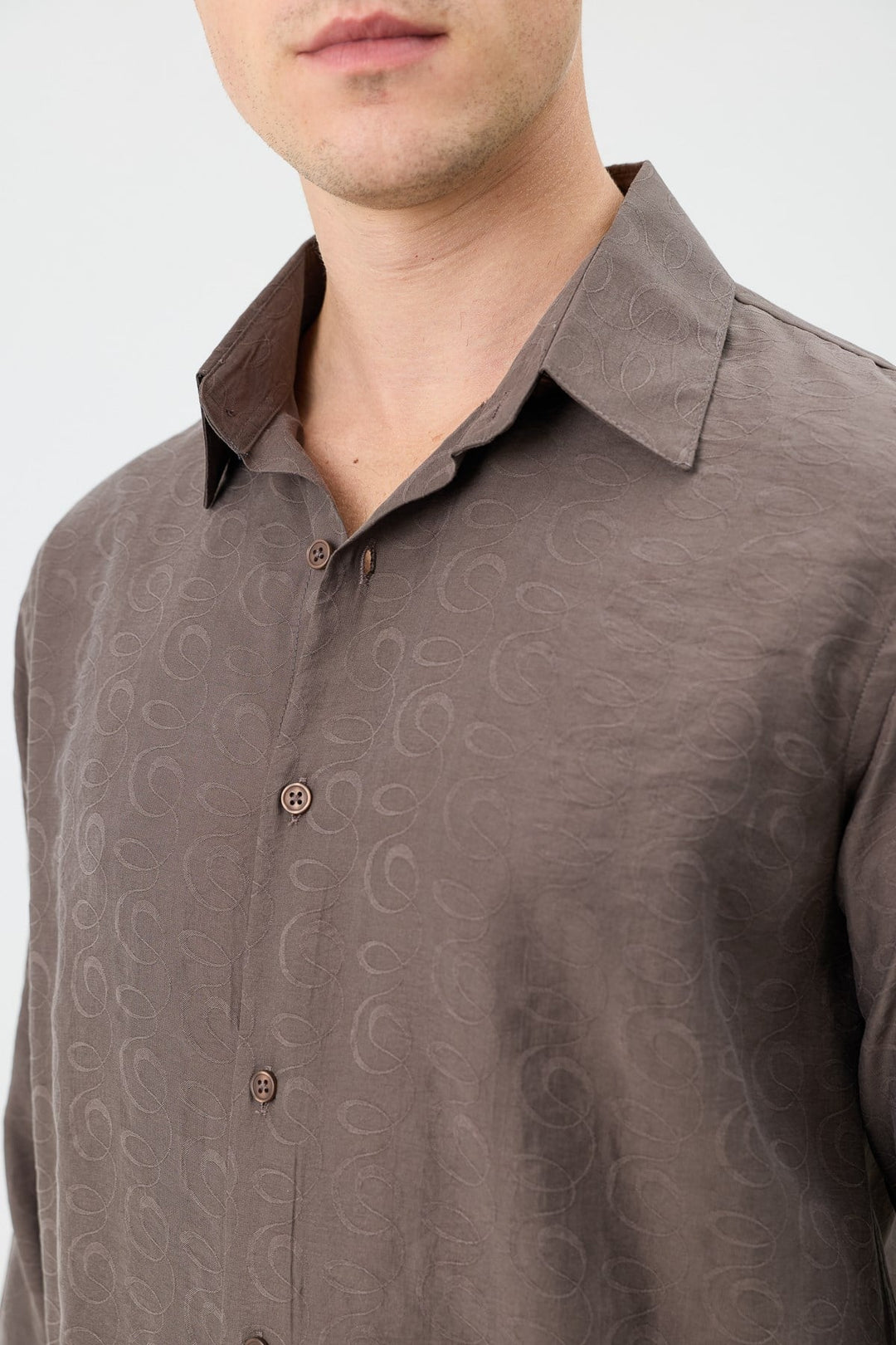 ANT Men's Patterned Shirt with Modal Blend - La Puente