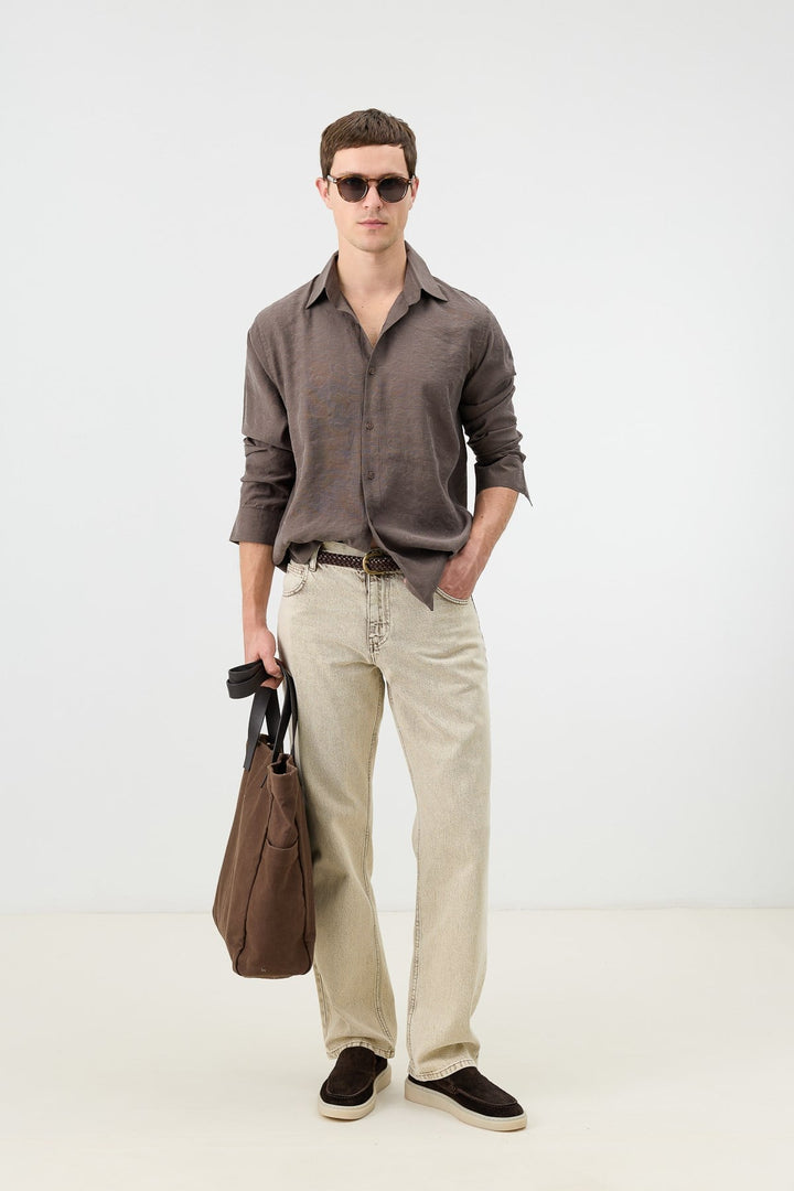 ANT Men's Patterned Shirt with Modal Blend - La Puente
