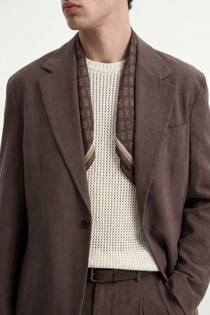 ANT Antioch Kahve Modal Karışımlı Relaxed Blazer Ceket - Mâcon