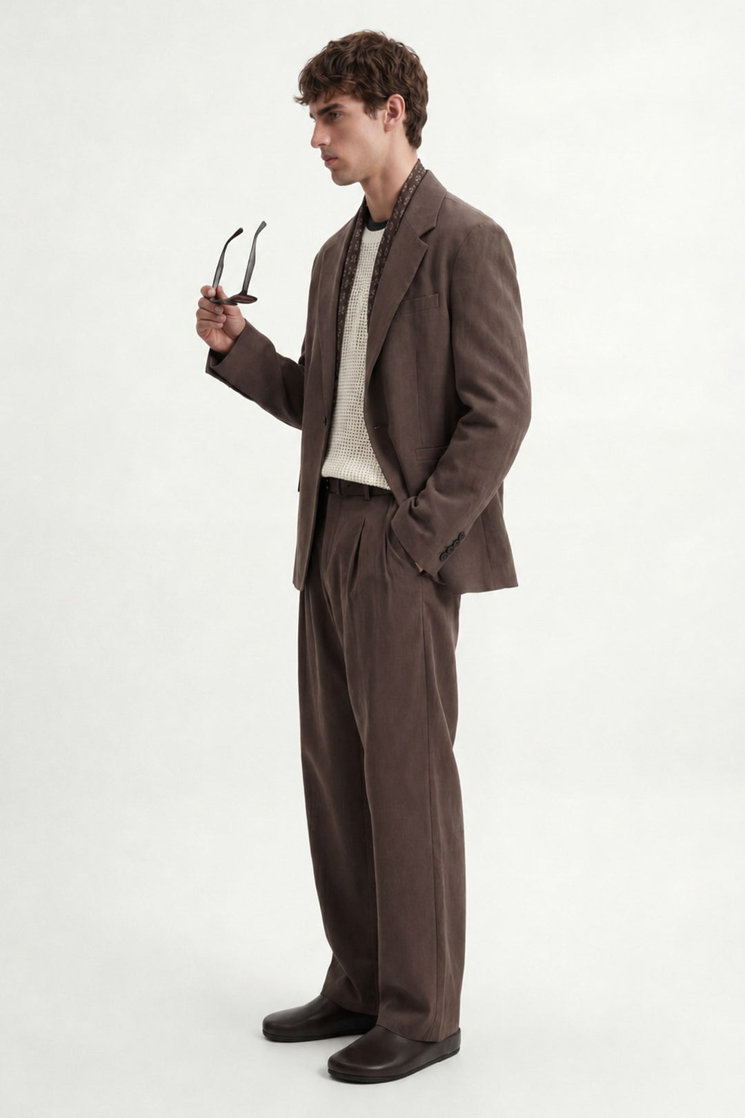 ANT Antioch Kahve Modal Karışımlı Relaxed Blazer Ceket - Mâcon