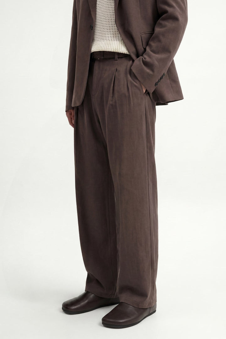 ANT Antioch Kahve Modal Karışımlı Relaxed Pantolon - Schenectady