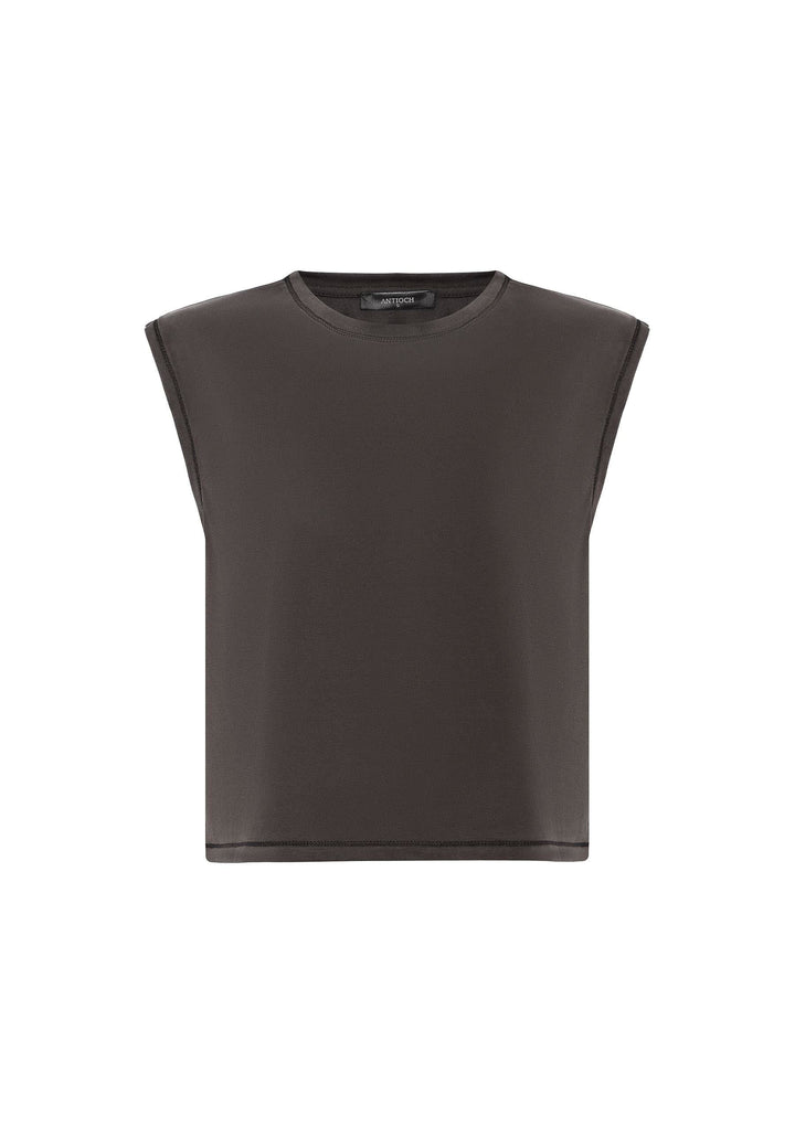 ANT Antioch Kahve Modal Kumaş Kadın T-Shirt - Brookline