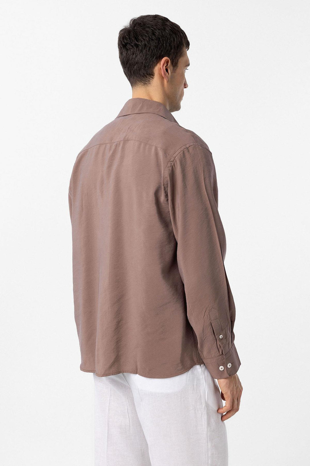 ANT Antioch Coffee Modal Fabric Relax Fit Men's Shirt - Waukesha