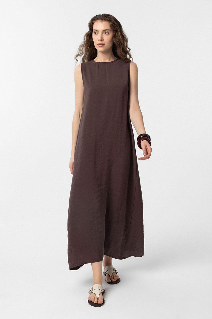 ANT Antioch Coffee Modal Midi Women's Dress - Killeen