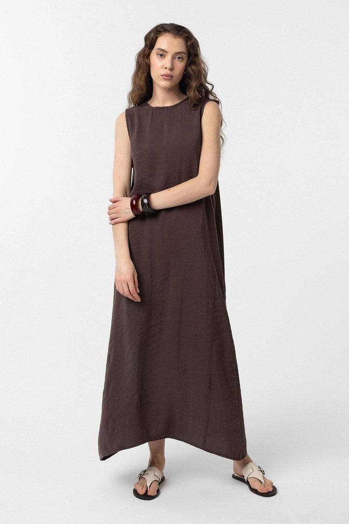 ANT Antioch Coffee Modal Midi Women's Dress - Killeen