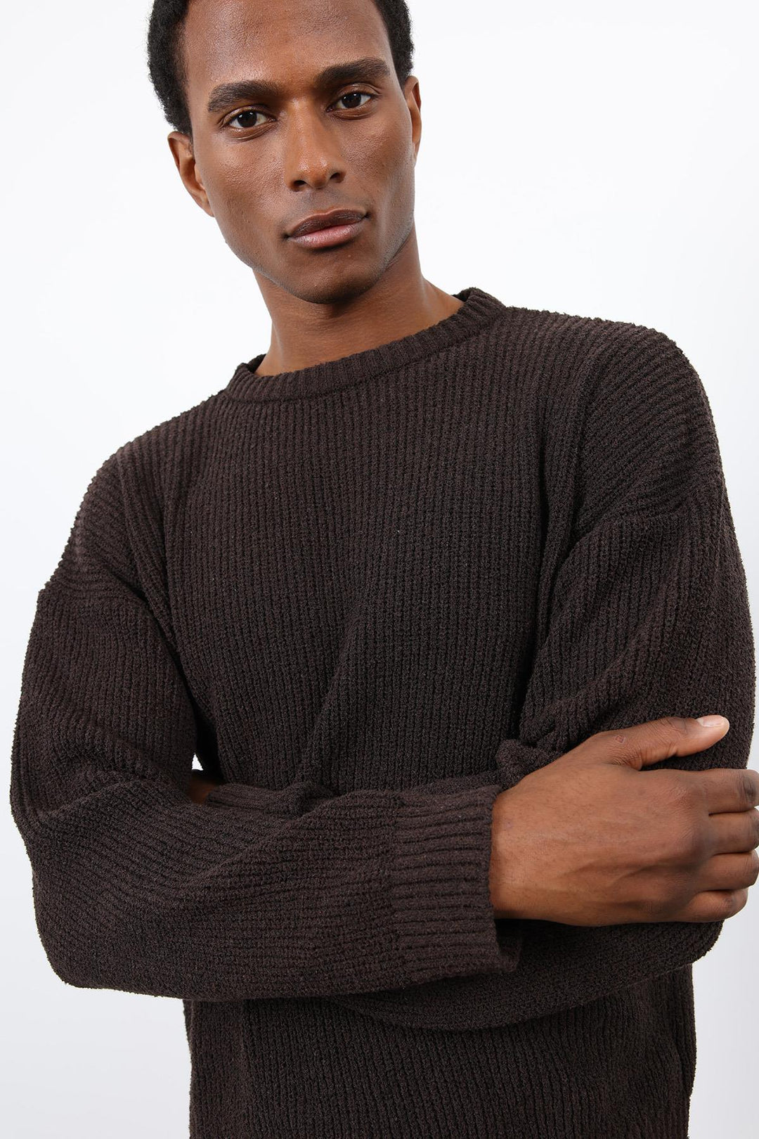 ANT Antioch Kahve Örme Triko Erkek Kazak - La Porte