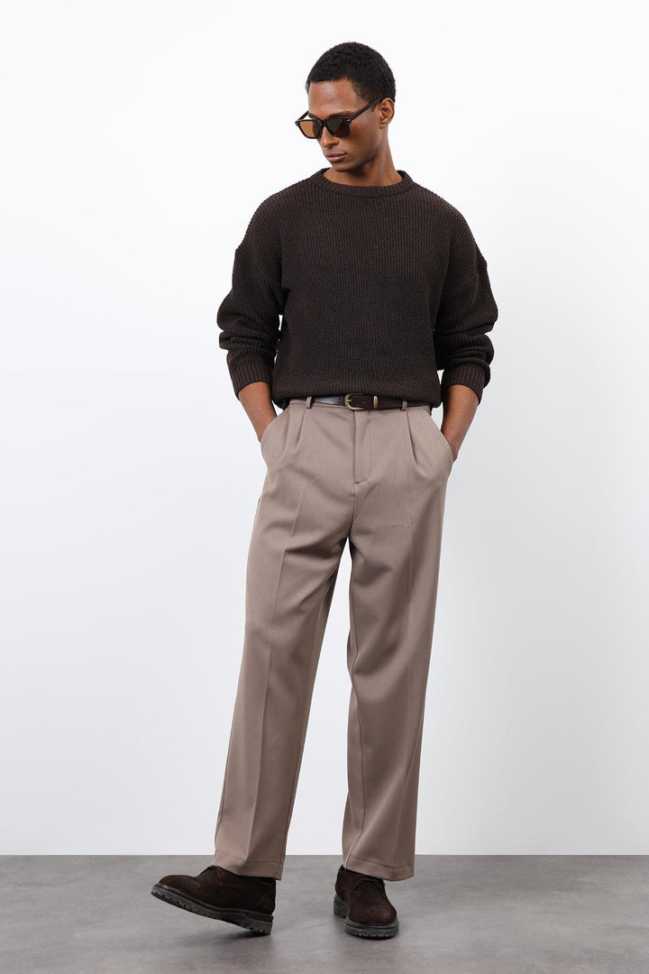 ANT Antioch Kahve Örme Triko Erkek Kazak - La Porte