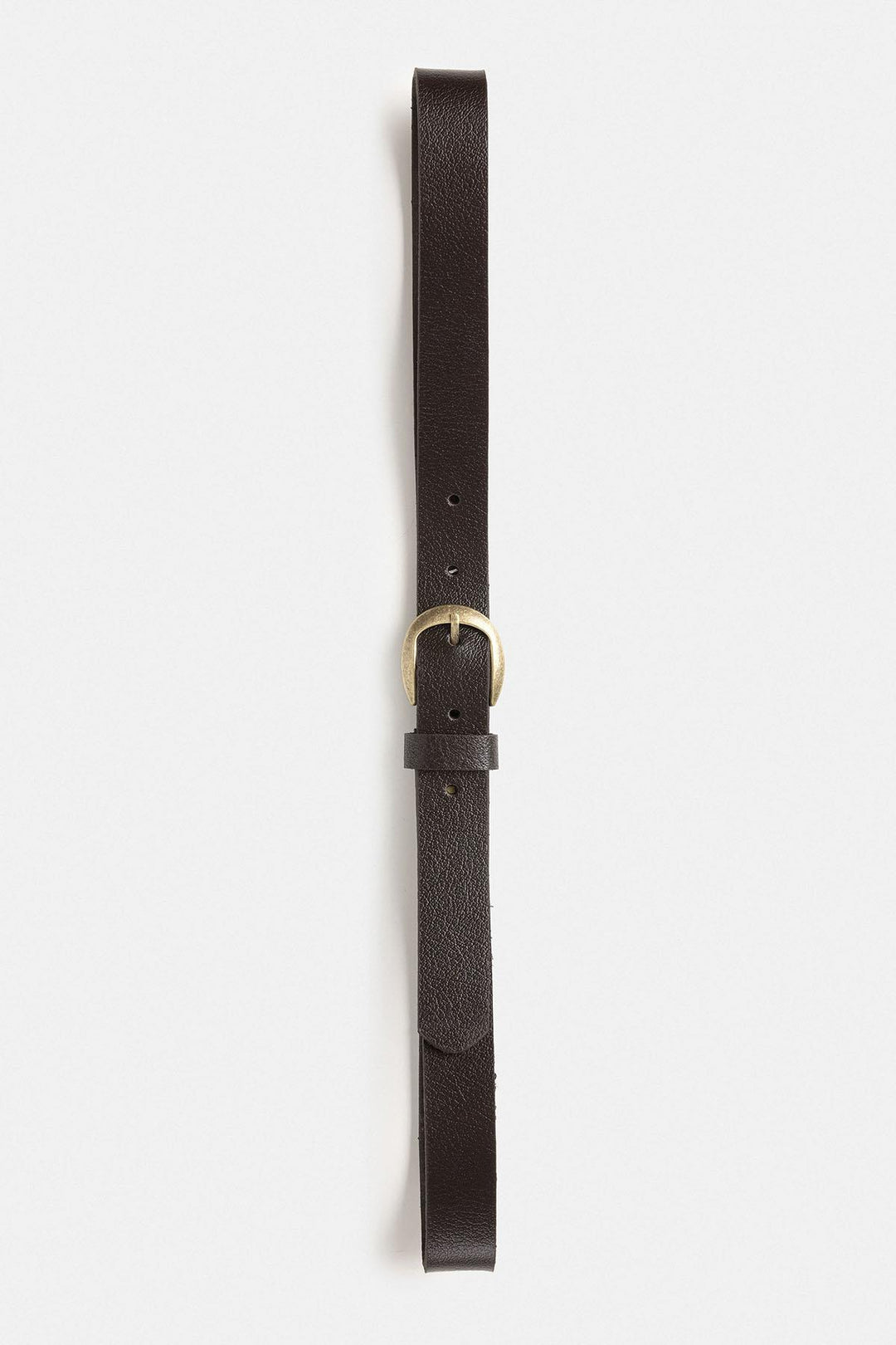 ANT Antioch Coffee Oval Buckle Men's Leather Belt - Ovar