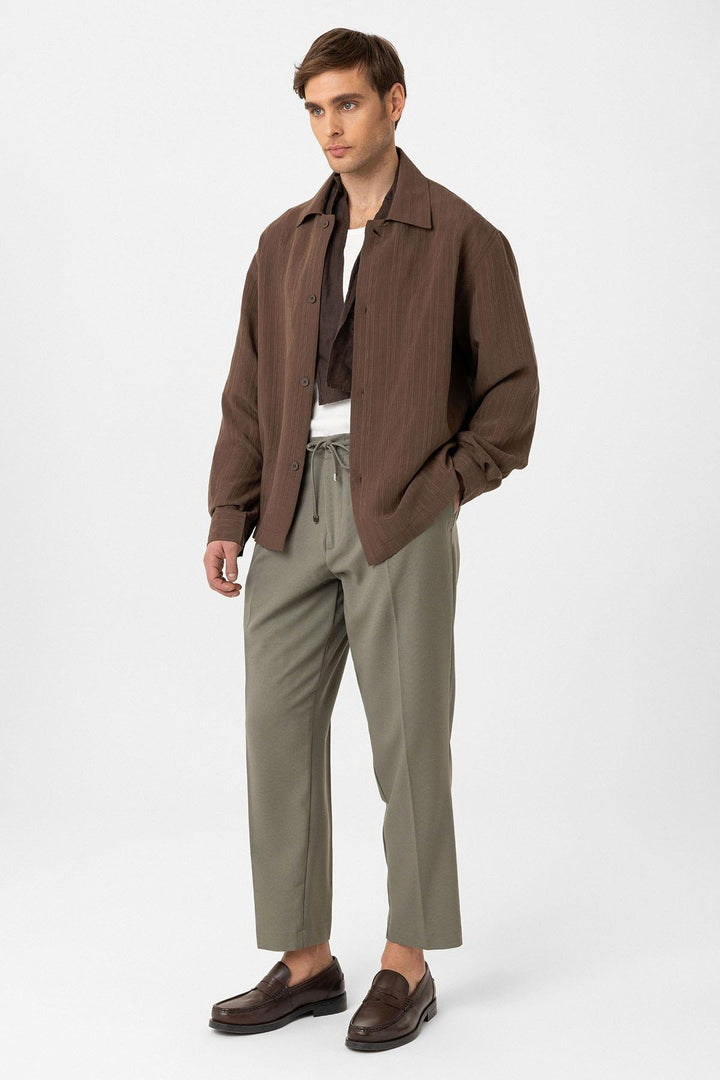 ANT Antioch Coffee Oversized Textured Men's Shirt - St. Albert