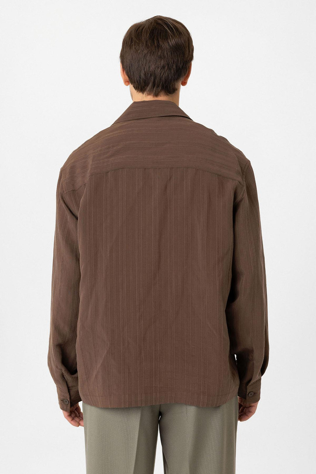 ANT Antioch Coffee Oversized Textured Men's Shirt - St. Albert