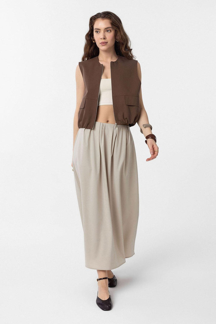 ANT Antioch Coffee Oversized Women's Vest - Levittown