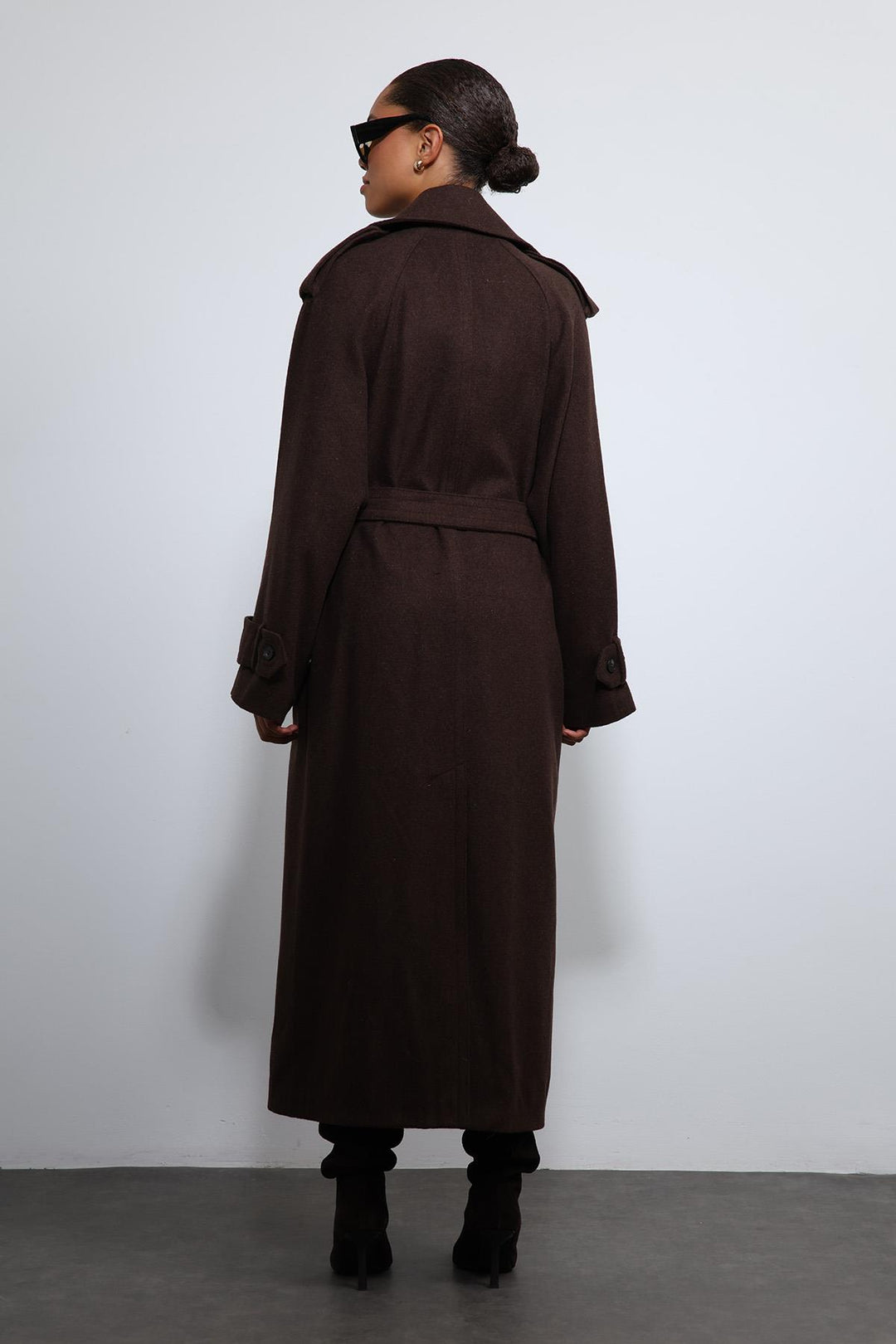 ANT Antioch Kahve Oversize Kemerli Kaban - Weert