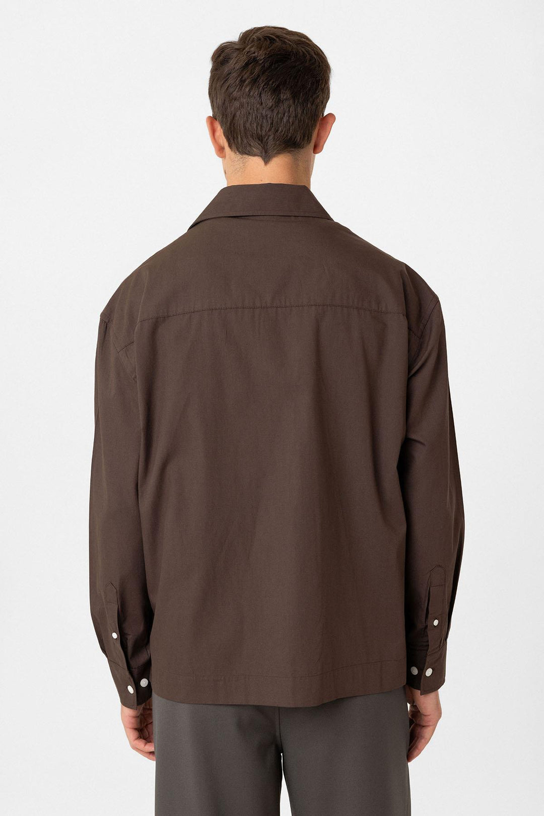 ANT Antioch Coffee Cotton Relaxed Men's Shirt - Spring Hill