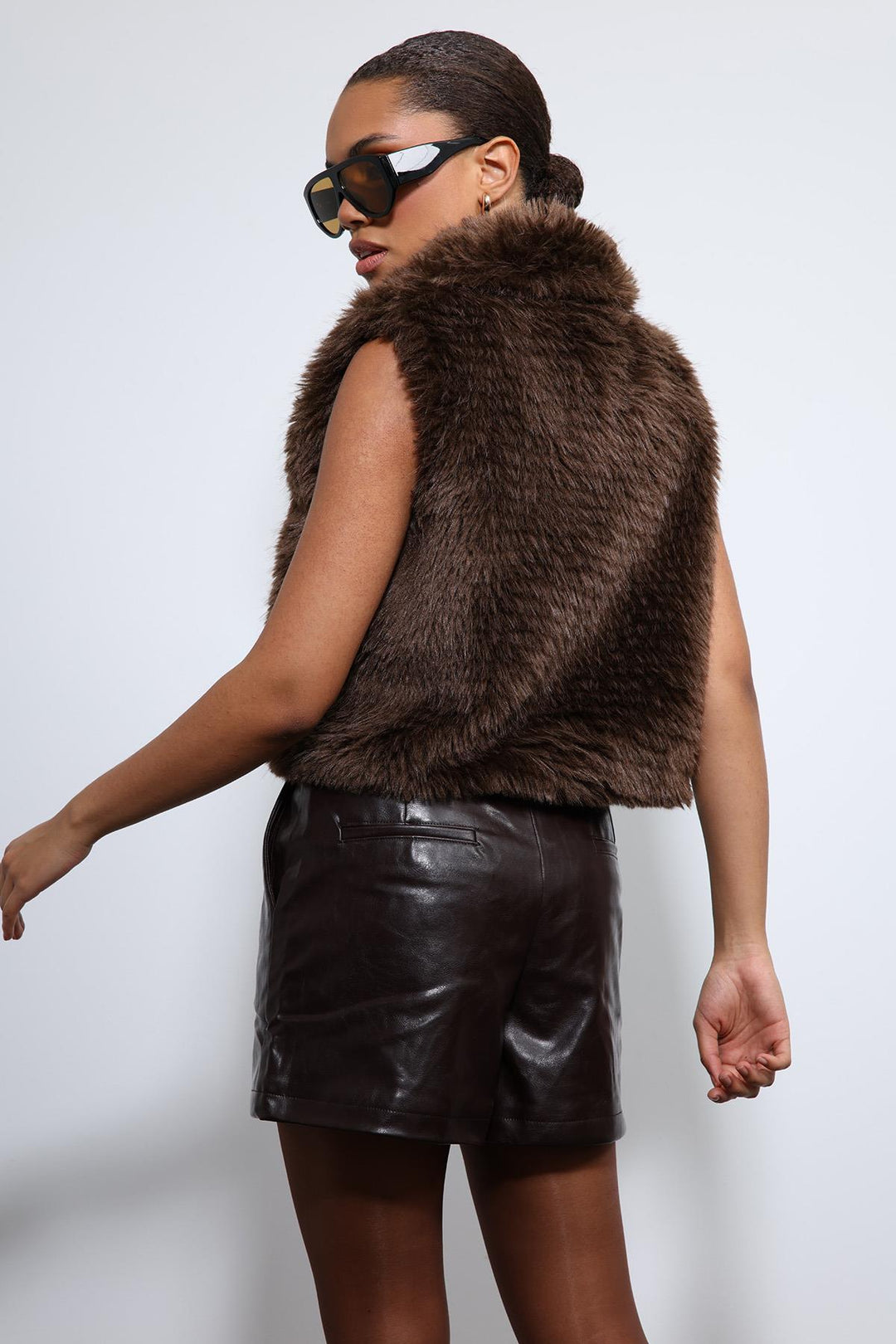 ANT Antioch Coffee Plush-Look Vest - Hamilton